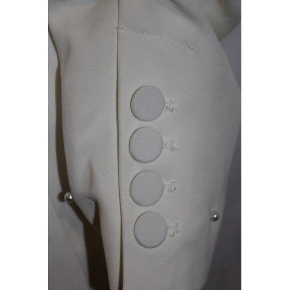 Generation Love Nadia Pearl‎ Blazer Jacket Ruched Sleeves White Size XS NWT $395 - Picture 4 of 9